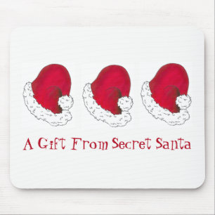 Ein Geschenk von Secret Santa Claus Red Christmas  Mousepad