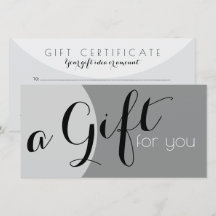 Ein Geschenkgutschein für Ihre Ideen - Typografie 