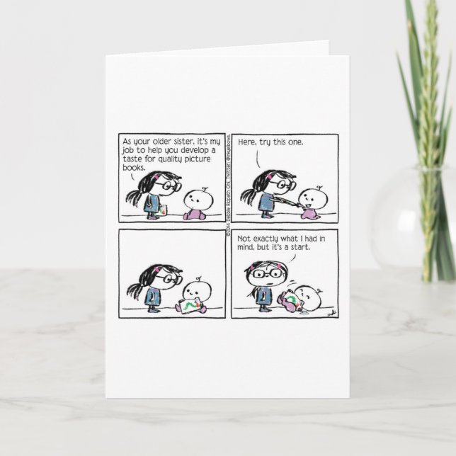 Ein Geschmack für Bilderbuchkarte für Karte (Vorderseite)