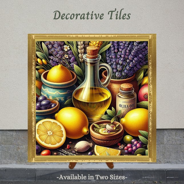 Ein Geschmack Italiens, Tile by Tile Fliese (Italian inspired decorative tile. Perfect tile to display in the kitchen.)