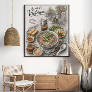 Ein Geschmack Vietnams   Vietnamesische Pho und St Poster