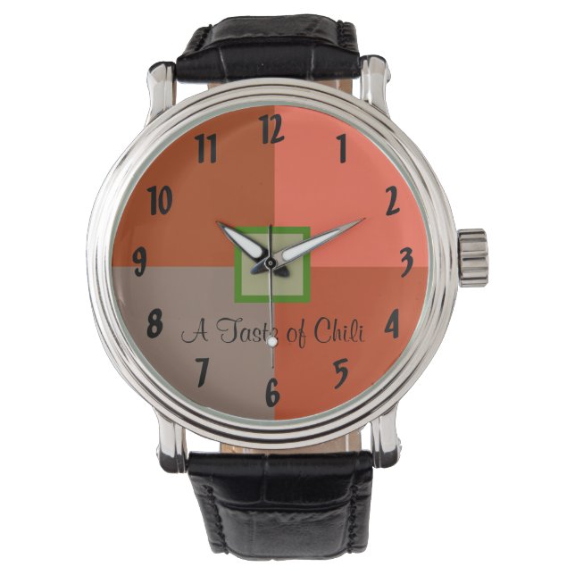 Ein Geschmack von Chili Armbanduhr (Vorderseite)