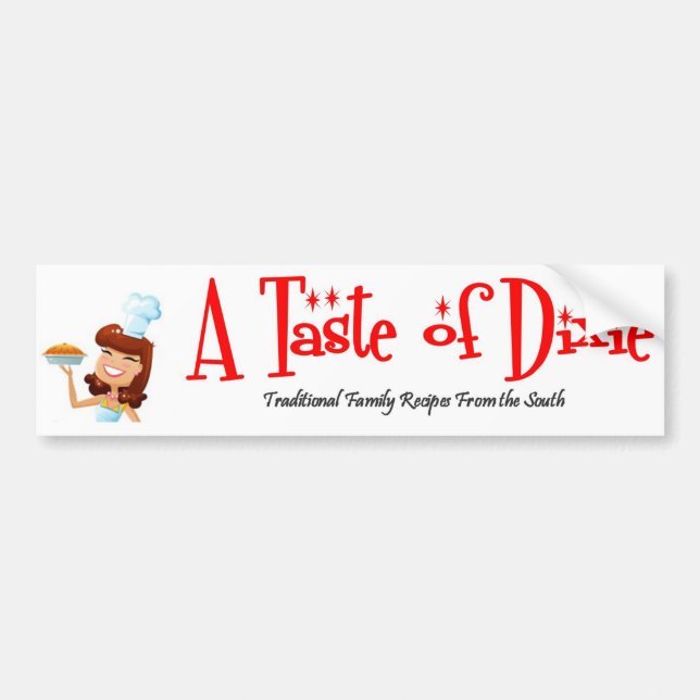 Ein Geschmack von Dixie Autoaufkleber (Vorne)