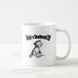 Ein geschütztes Katzen adoptieren Tasse