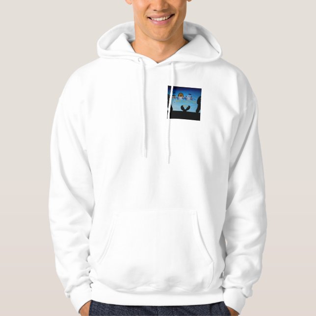 Ein gesegnetes Weihnachten - ein festes digitales Hoodie (Vorderseite)