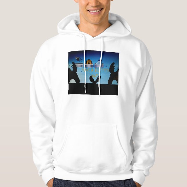 Ein gesegnetes Weihnachten - ein festes digitales Hoodie (Vorderseite)