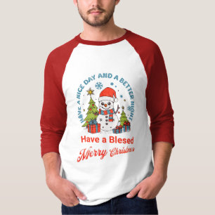 Ein gesegnetes Weihnachten und ein glückliches Neu T-Shirt