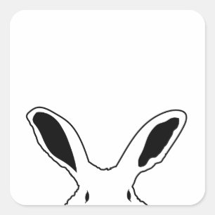 EIN GESICHT QUADRATISCHER AUFKLEBER