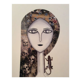 Ein Gesicht zwischen den Welten Fotodruck