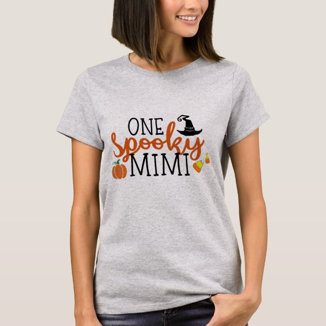 Ein gespenstisches Mimi Halloween T-Shirt (Vorderseite)