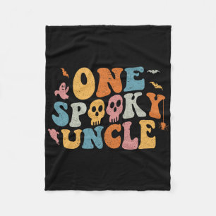 Ein gespitztes Onkel Groovy Halloween-Kostüm Fleecedecke