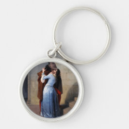 Ein gestohlener Moment: Ein Kuss durch das Zeitalt Schlüsselanhänger