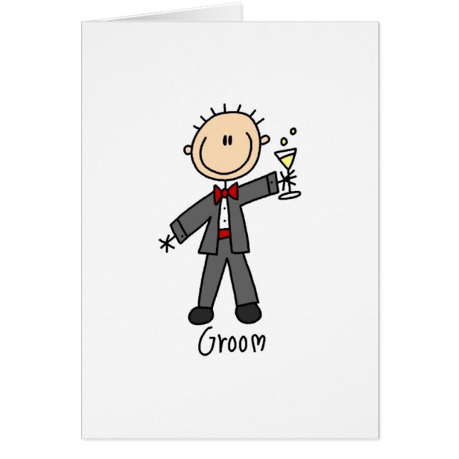 Ein Getränk für die Bräutigam-Karte (Vorne)