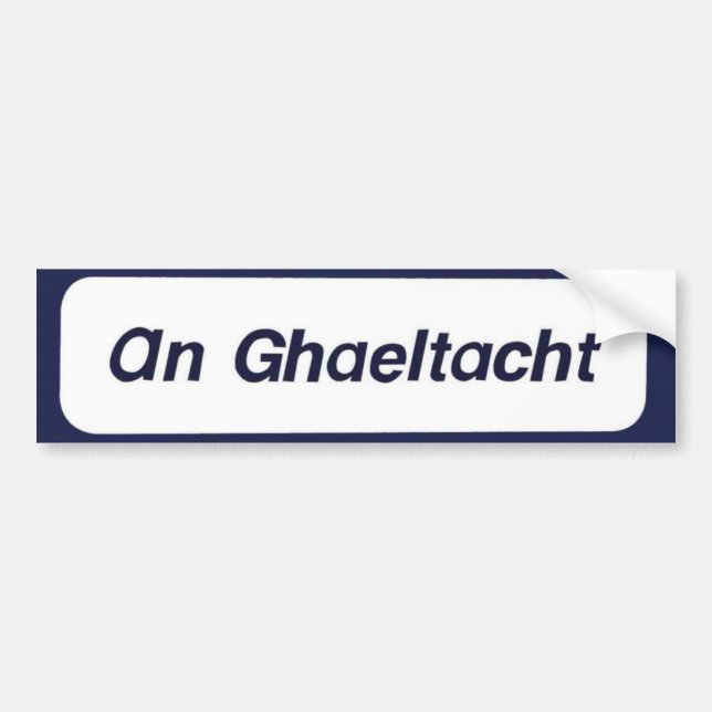 Ein Ghaeltacht Autoaufkleber (Vorne)