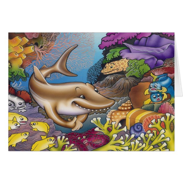 Ein gieriger Haifisch (Vorderseite (Horizontal))