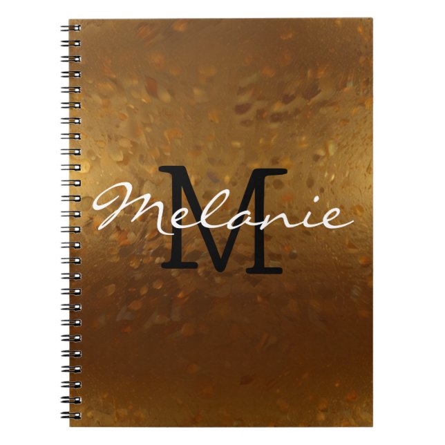 Ein glamouröses Monogramm-Notebook für sie Notizblock (Vorderseite)