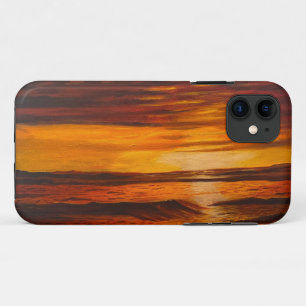 Ein glänzender orangefarbener Sonnenuntergang, dur Case-Mate iPhone Hülle