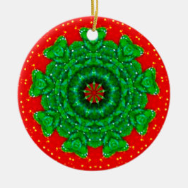 Ein glänzendes Weihnachtsfest - Fraktal Keramik Ornament