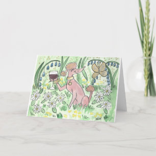 Ein Glas Gamay im Garten Karte