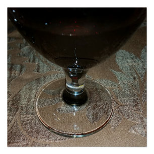 ein Glas Rotwein Poster
