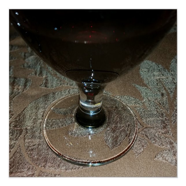 ein Glas Rotwein Poster (Vorderseite)