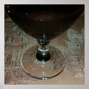 ein Glas Rotwein Poster