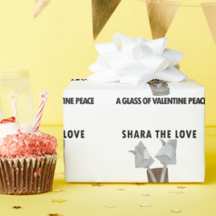 Ein Glas valentiner Ruhe. Geschenkpapier