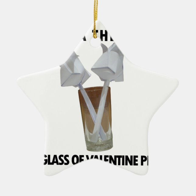 Ein Glas valentiner Ruhe. Keramikornament (Vorne)