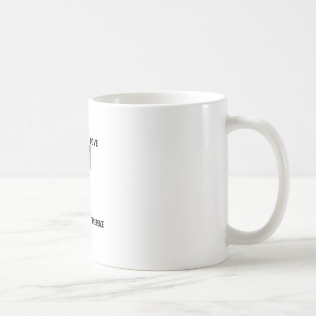 Ein Glas valentiner Ruhe. Tasse (Rechts)