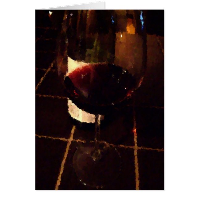 Ein Glas Weinkarte (Vorne)
