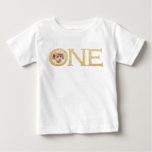 Ein Glitterie-Foto Personalisiert Baby T-shirt