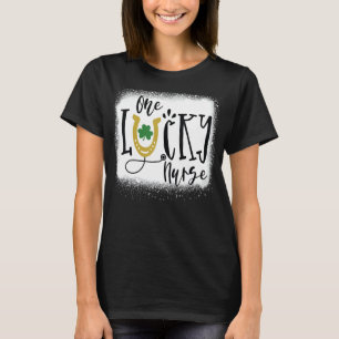 Ein Glück Nurse St Rn Patricks Day Nurses gebleich T-Shirt