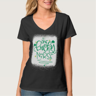 Ein Glück Nurse St Rn Patricks Day Nurses gebleich T-Shirt