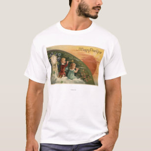 Ein glückliche neue YearKids durchbrennentrompete T-Shirt