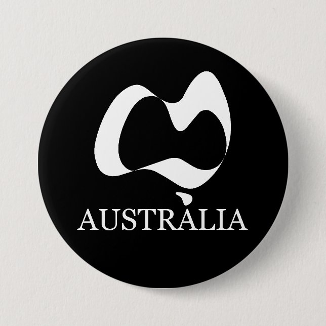 Ein glücklicher Australientag Button (Vorderseite)