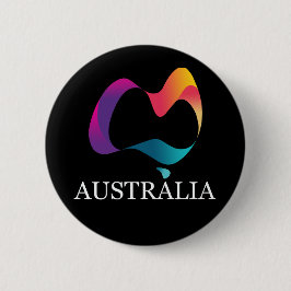 Ein glücklicher Australientag Button