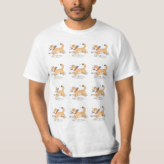 Ein glücklicher brauner Hachiko-Hund T-Shirt