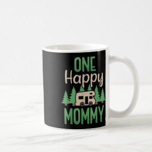 Ein glücklicher Camper glückliche Mutti Erste Gebu Kaffeetasse