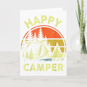 Ein glücklicher Camper Kleinkind Junge Lustiges Ca Karte