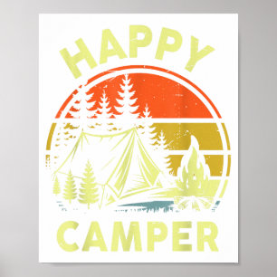 Ein glücklicher Camper Kleinkind Junge Lustiges Ca Poster