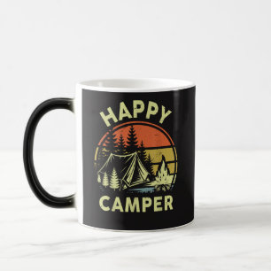 Ein glücklicher Camper Kleinkind Junge Lustiges Ca Verwandlungstasse