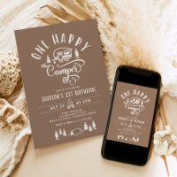 Ein glücklicher Camper Minimalistisch Camping 1. G