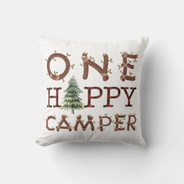 Ein glücklicher Camper Rustikale gemütliche Outdoo Kissen
