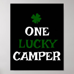 Ein glücklicher Camper St. Patrick's Day Irisches Poster