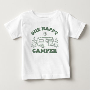 Ein glücklicher Camper-Toddlershirt – Süßes Retro- Baby T-shirt