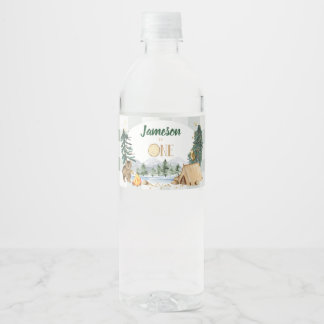 Ein glücklicher Camper Wasserflaschenetiketten Wasserflaschenetikett