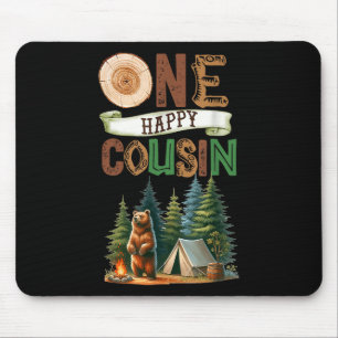 Ein glücklicher Cousin Camper Erster Geburtstag Ca Mousepad