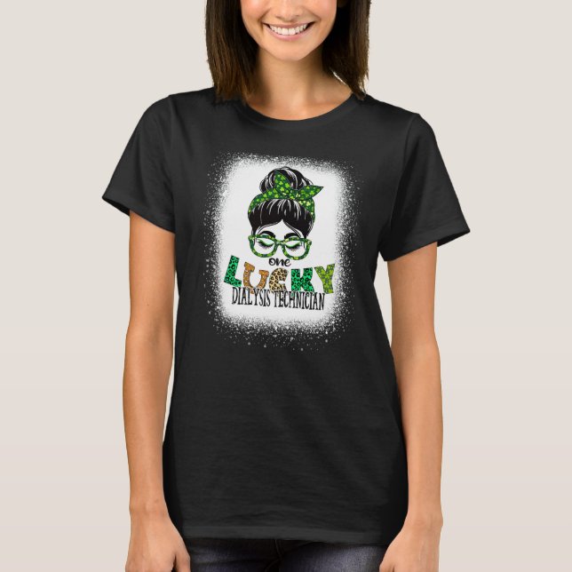 Ein glücklicher Dialysetechniker hat St Patricks g T-Shirt (Vorderseite)