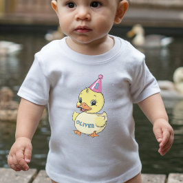 Ein glücklicher Duck Geburtstag Kinder 1. Kleinkind T-shirt