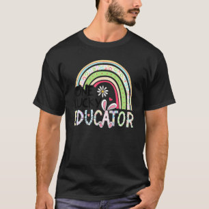 Ein glücklicher Erzieher Frohe Ostern Lehrer Hase T-Shirt